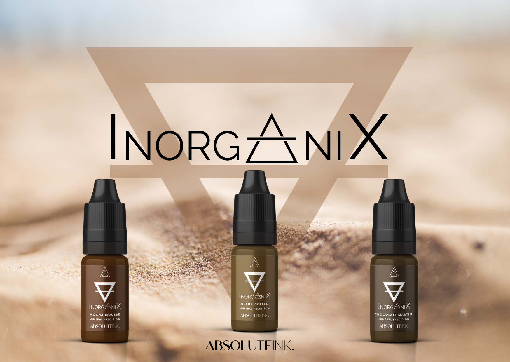 InorganiX – Absolute Ink puri minerali Set 3 pigmenti